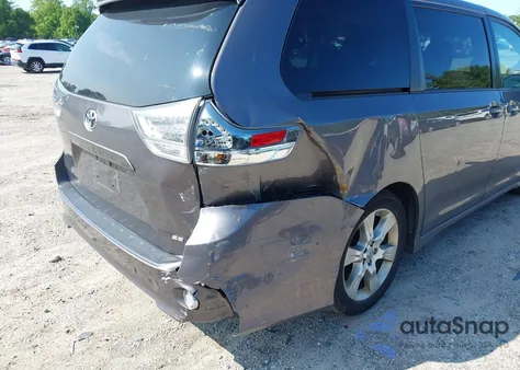 2012 Toyota Sienna Se 8 Passenger from USA, damaged, VIN 5TDXK3DCXCS267405
